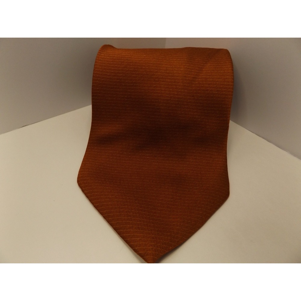 Bill Blass NEO Orange Silk tie